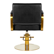 Gabbiano hairdressing chair Genua gold black