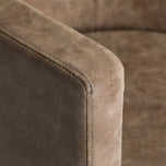 Fauteuil de coiffure Gabbiano Roma vieux marron