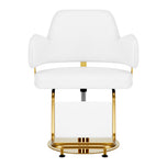 Hairdressing chair Gabbiano Linz NQ Gold White