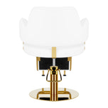 Hairdressing chair Gabbiano Linz NQ Gold White