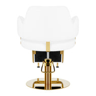 Hairdressing chair Gabbiano Linz NQ Gold White