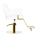 Hairdressing chair Gabbiano Linz NQ Gold White