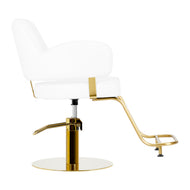 Hairdressing chair Gabbiano Linz NQ Gold White