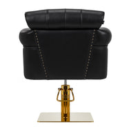 Gabbiano Berlin hairdressing chair, black and gold