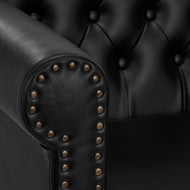 Gabbiano Berlin hairdressing chair, black and gold
