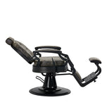 Barber chair President Old Leather Green