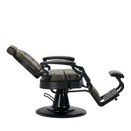 Barber chair President Old Leather Green