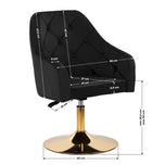 4Rico Drehstuhl QS-BL14G schwarz