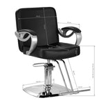 Hair System ZA31 hairdressing chair black
