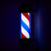 Plafonnier barbier lumineux BB-02 noir, grand