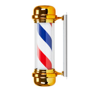 Verlicht plafondpaneel barbershop BB-02 goud groot