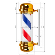 Verlicht plafondpaneel barbershop BB-02 goud groot