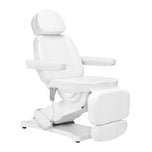 Elektrische cosmetische stoel SILLON CLASSIC 4 motoren met wiegfunctie wit