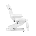 Elektrische cosmetische stoel SILLON CLASSIC 4 motoren met wiegfunctie wit