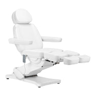 Electric cosmetic chair SILLON CLASSIC 3 motors with pedi cradle white