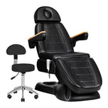 Electric cosmetic chair SILLON Lux 273b 3 motors + stool 304 black