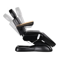 Electric cosmetic chair SILLON Lux 273b 3 motors + stool 304 black