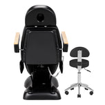 Electric cosmetic chair SILLON Lux 273b 3 motors + stool 304 black
