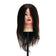Tête de formation coiffure Gabbiano WZ1, cheveux naturels, couleur 1#, longueur 16"
