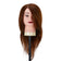 Gabbiano WZ1 hairdressing training head, natural hair, color 4#, length 16"