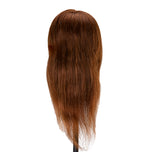 Gabbiano WZ1 hairdressing training head, natural hair, color 4#, length 16"