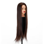Gabbiano WZ2 hairdressing training head, synthetic hair, color 4#, length 24"