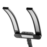 Glow L05 manicurelamp met gebogen arm voor op tafel, zwart