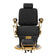 Barber chair Gabbiano Leonardo Gold Black