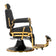 Barber chair Gabbiano Leonardo Gold Black