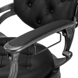 Fauteuil de barbier Gabbiano Niccolo noir