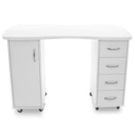 Bureau 2027 blanc deux caissons