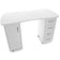 Bureau 2027 blanc deux caissons
