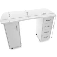 Bureau 2027 wit twee kasten