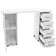 Bureau 2027 blanc deux caissons