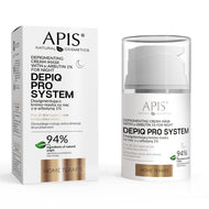 APIS DEPIQ PRO SYSTEM Depigmentierende Nachtcreme-Maske mit α-Arbutin 1%, 50 ml