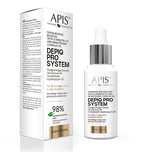 APIS DEPIQ PRO SYSTEM Depigmenterende booster met α-arbutine 1% en oplichtend complex 1% 30 ml