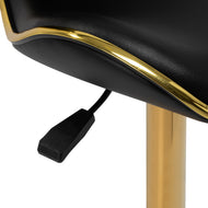 Tabouret cosmétique Gabbiano Q-4599G noir