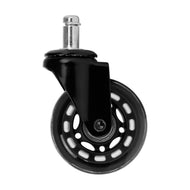 Roll Speed stool wheel black press-on set of 5 pieces