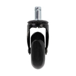 Roll Speed stool wheel black press-on set of 5 pieces