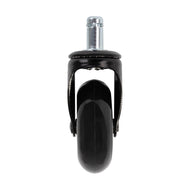 Roll Speed stool wheel black press-on set of 5 pieces