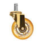 Roll Speed gold press-on stool wheel set of 5 pieces