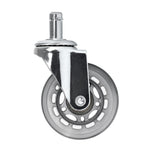Roll Speed silver press-on stool wheel set of 5 pieces
