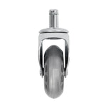 Roll Speed silver press-on stool wheel set of 5 pieces