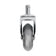 Roll Speed silver press-on stool wheel set of 5 pieces