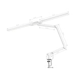 Lampe de traitement de table Glow L04 blanche