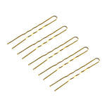 Hairdresser's hair bows E-57 120 pcs. 5.6 cm gold