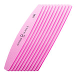 Lime à ongles Ocho Nails demi-lune à noyau métallique + polissoirs 240, 10 pcs.