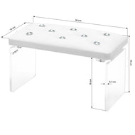 Momo Diamond manicure support stand Velour white