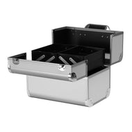 Cosmetica-koffer zilver 40