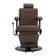 Gabbiano Continental hairdressing chair brown